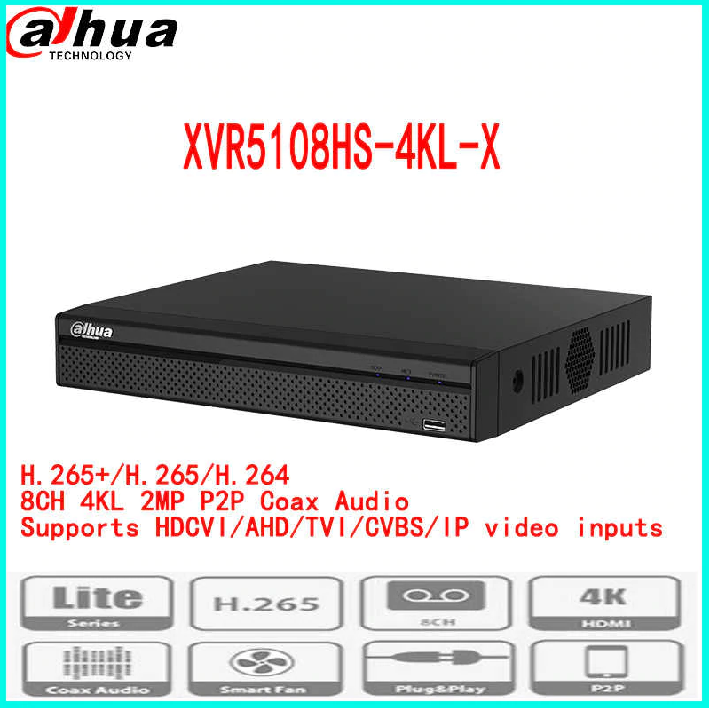 Đầu ghi hình HDCVI/TVI/AHD và IP 8 kênh DAHUA XVR5108HS-4KL